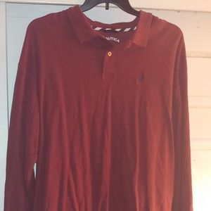 XXL Nautica Long Sleeve Polo